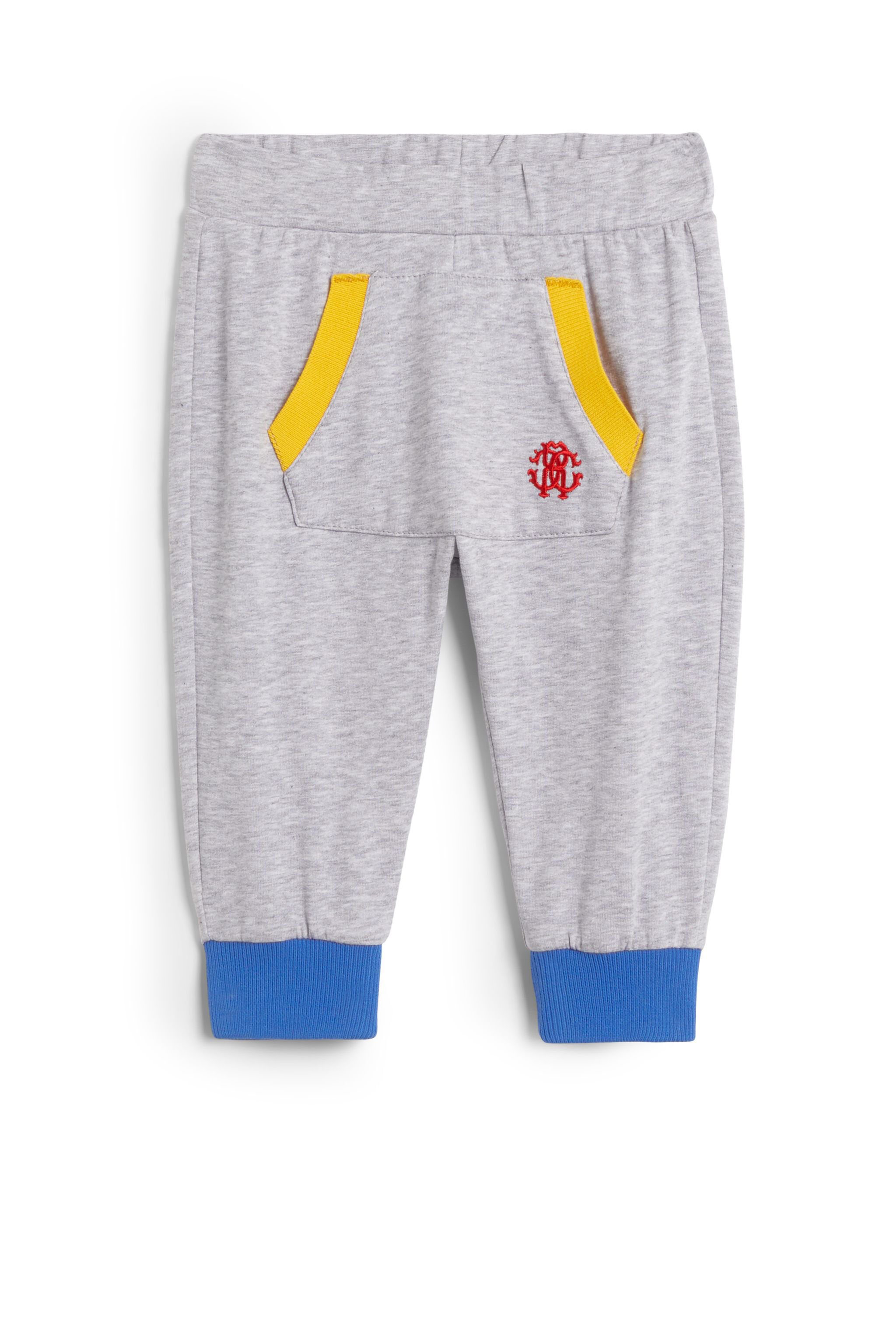 JU Baby-Jogginghose mit Kängurutasche GREY MELANGE JJT20H-CF027