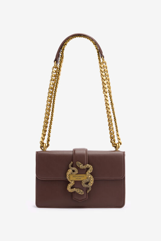 JC Borsa Con Serpenti E Manico A Catena Marrone TFB029-TF394