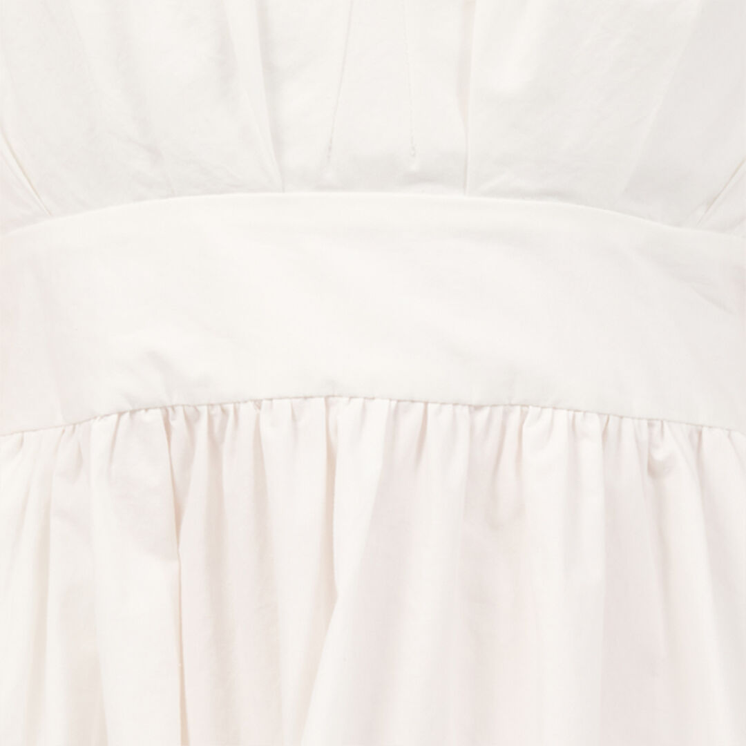 RC Dress With Metallic Mirror Snake Monogram White VKT106-CH033