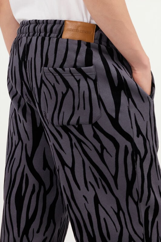 RC Joggers Con Stampa Animalier Floccata RC Joggers Con Stampa Animalier Floccata BLACK ROT20D-5OS30