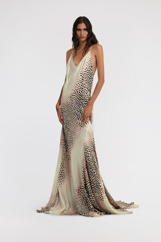 RC Shark print Dress Elfenbein TKT109-4QN07