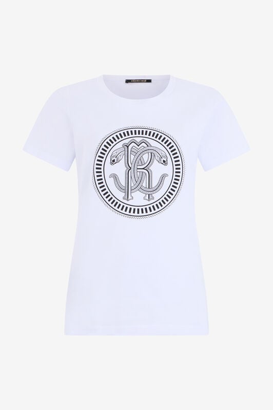 RC T-shirt en Coton Blanc à Logo WHITE QOT60C-JV060