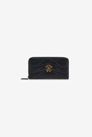 RC Wallet with Monogram RC and zip Black SKA001-PN462