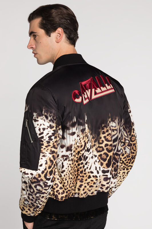 RC Queen of Sicily-Print Bomber Jacket Light brown RRT403-5R003