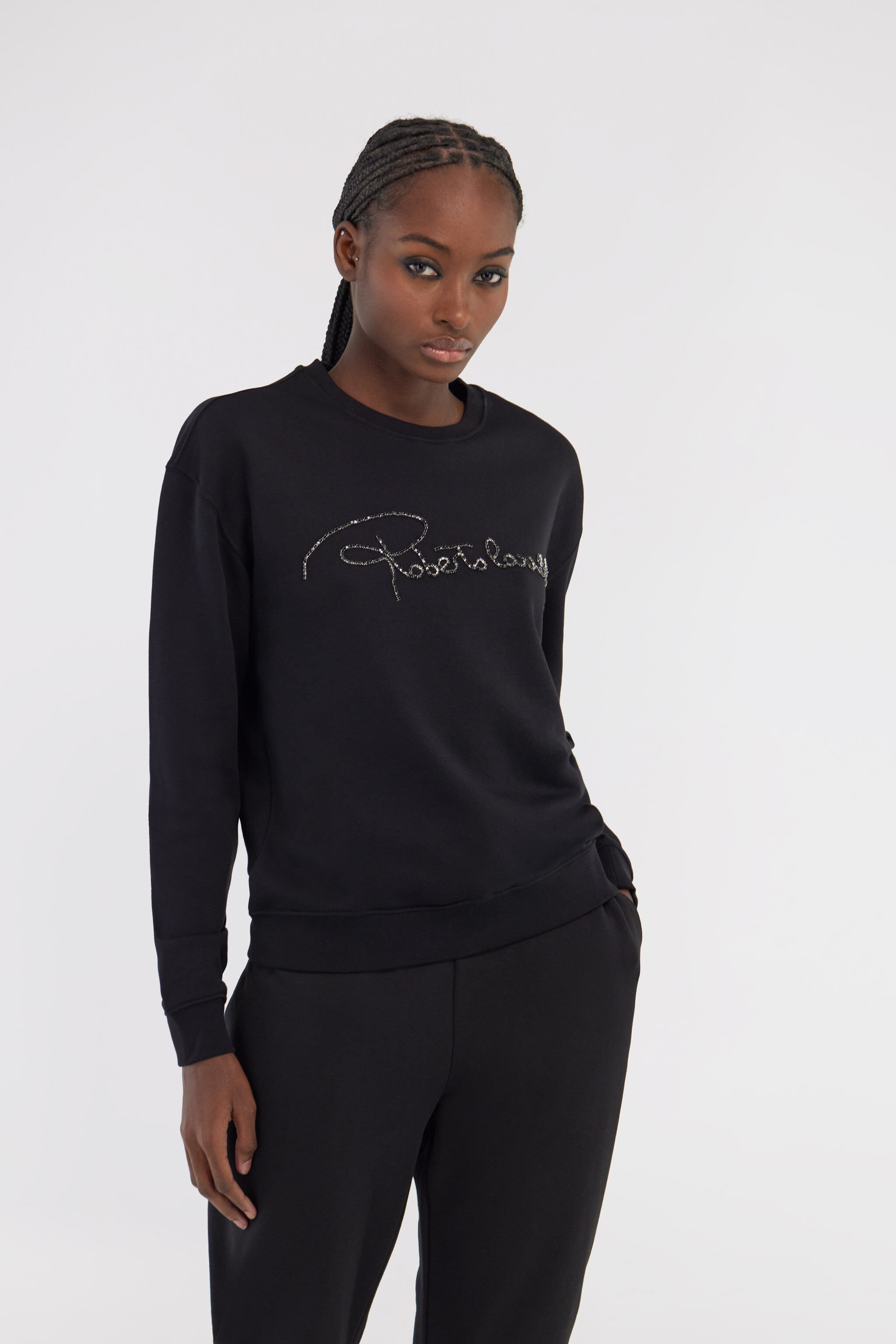 RC Sweatshirt with signature Black NOT67C-CF052