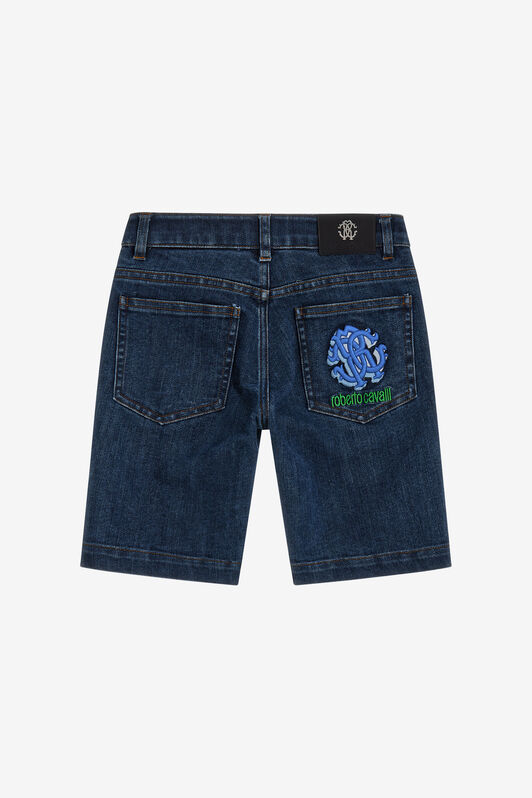 JU Jeans con logo Blu scuro SJJ209-DS015