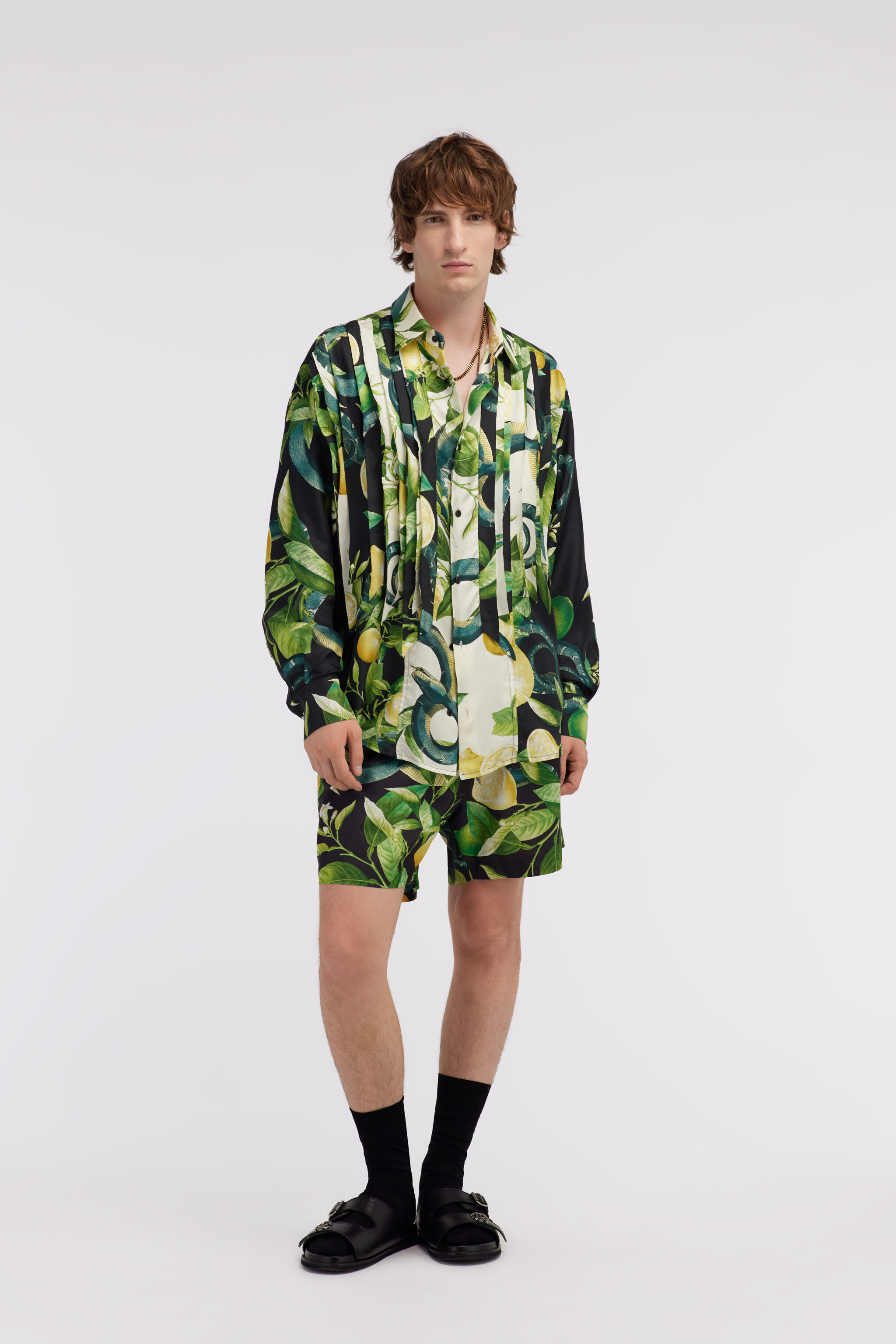 RC Swim shorts with Lemon print Negro SYH00A-5RF75