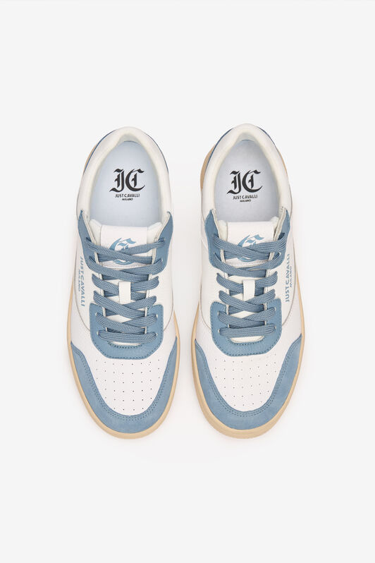 JC Sneakers With Contrasting Inserts White/Blue UFS023-UF298