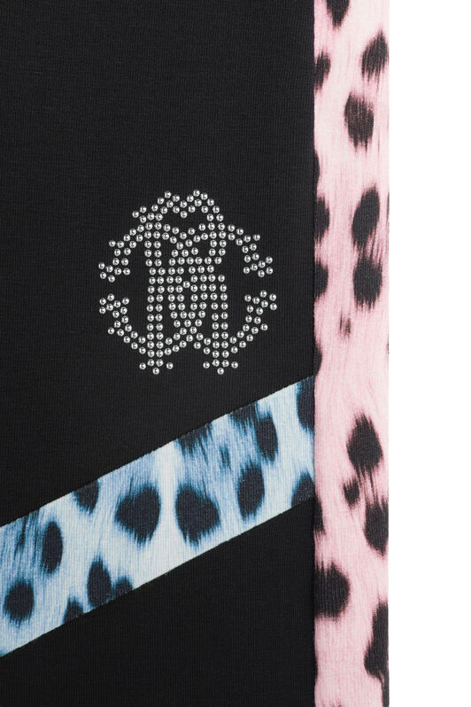 JU Animalier print panel leggings BLACK JJT218-JV025