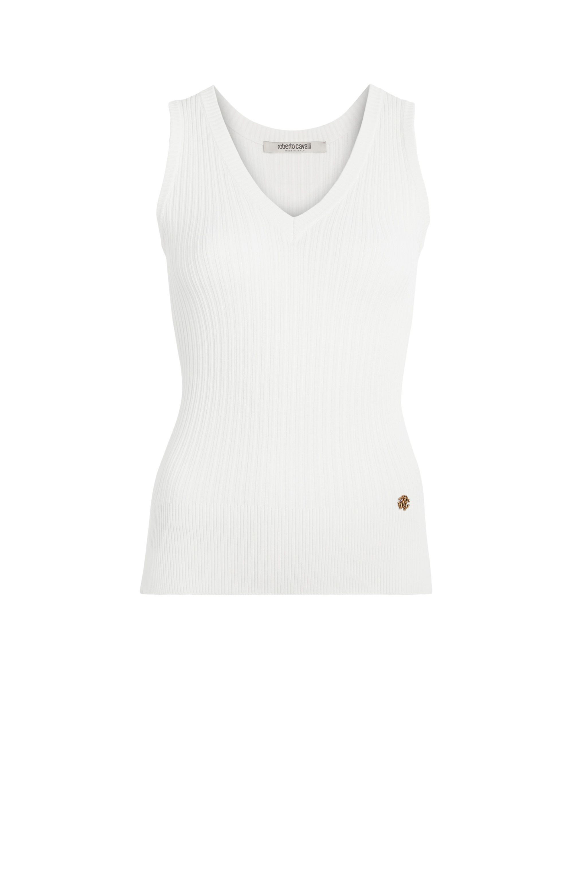 RC Knitted tank top NATURAL WHITE IQM654-MI001