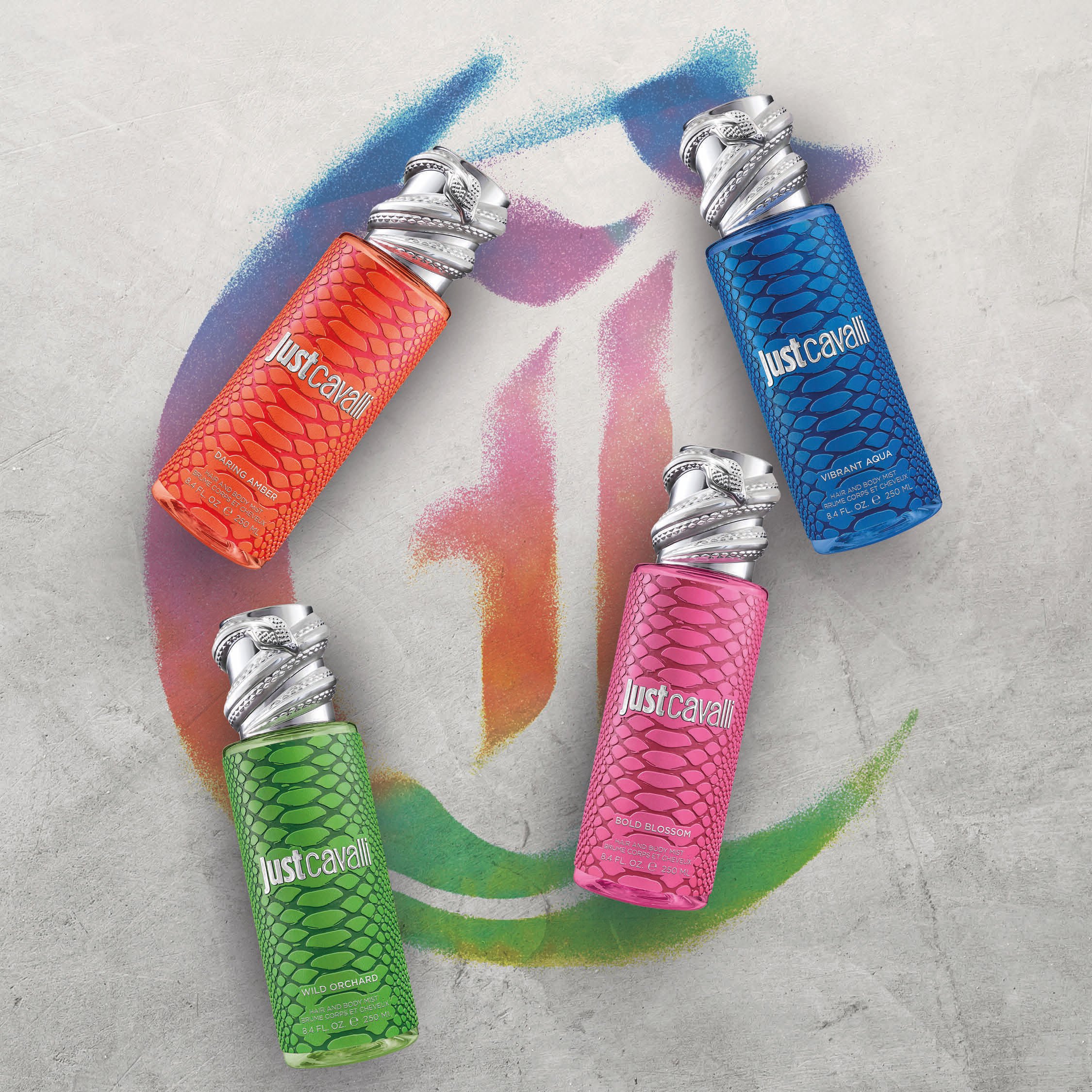 JC Just Cavalli Hair & Body Mist Bold Blossom 250Ml - Made In Italy GENERIC UALI10-II014