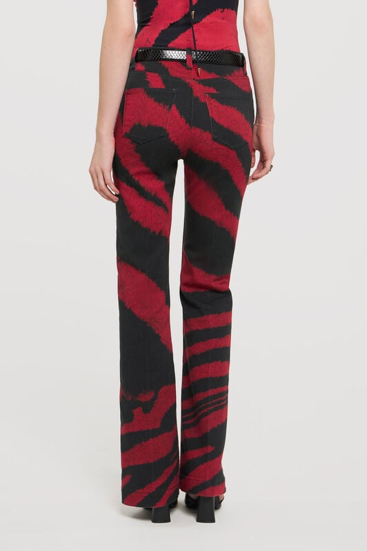 RC Jean bootcut à imprimé Zebra Tribute RC Jean bootcut à imprimé Zebra Tribute Rouge UWJ221-DAP26