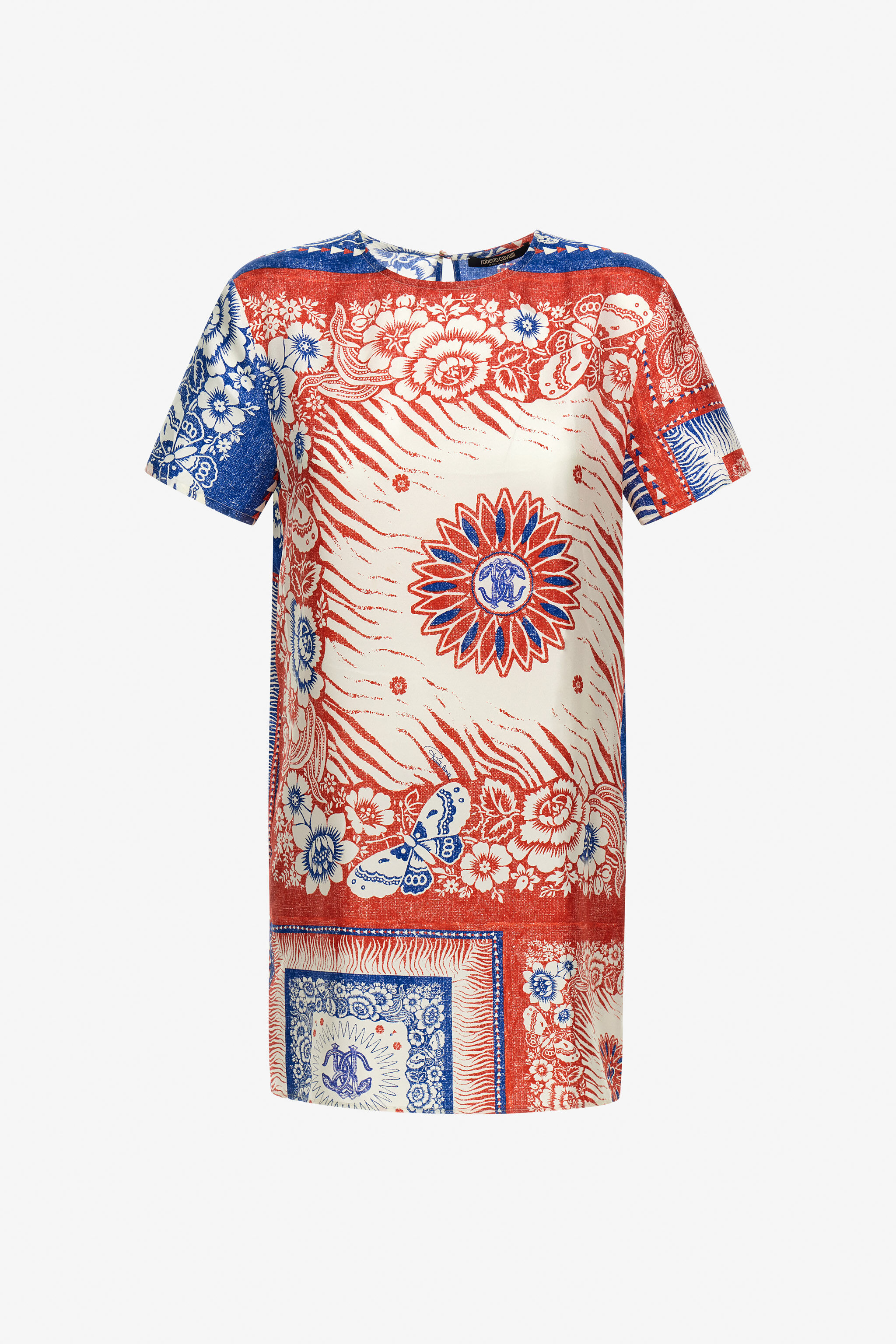 RC Bandana Print Dress Blue TKT101-4QN05