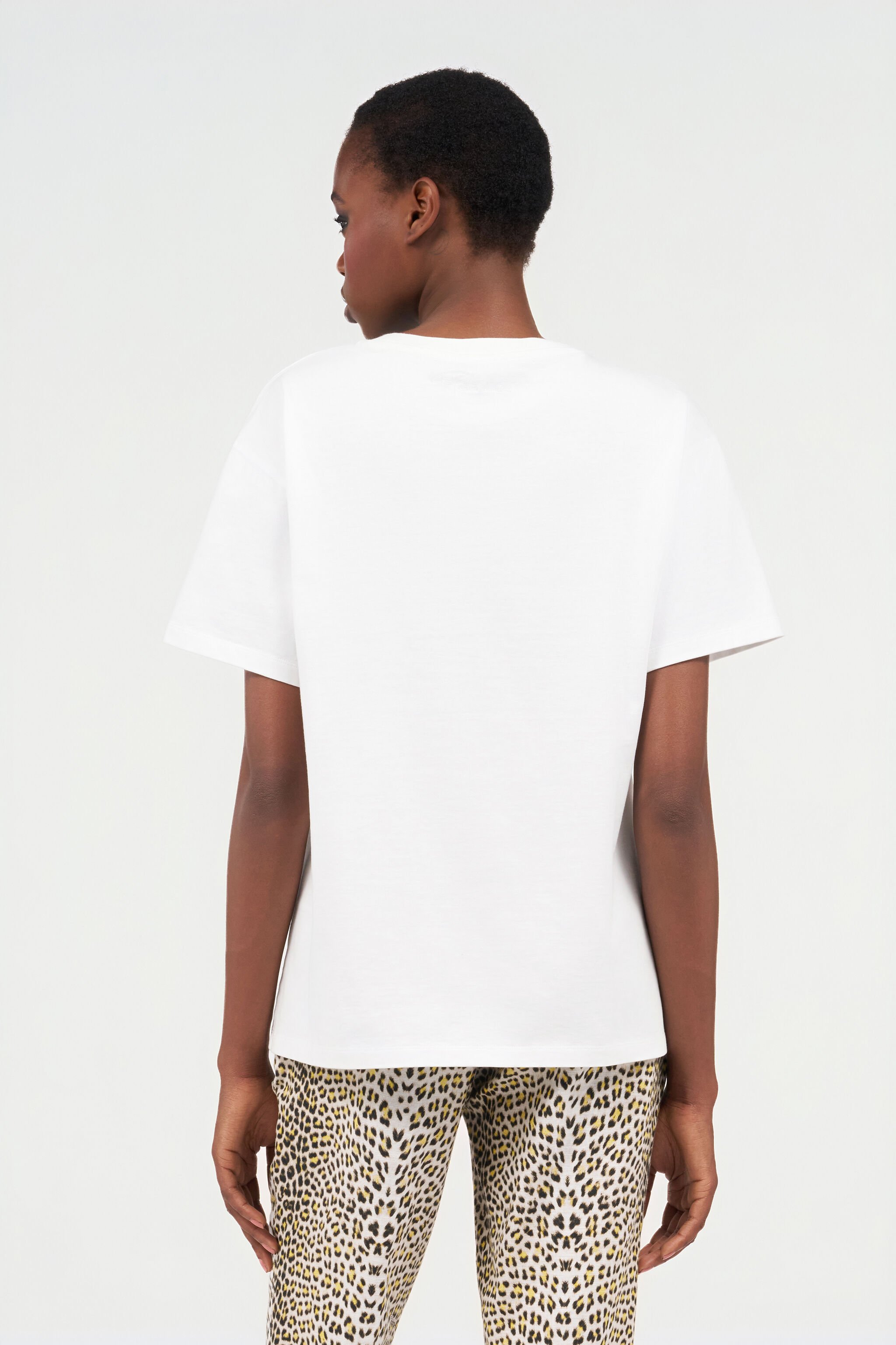 RC T-shirt in Cotone con Tigri RC T-shirt in Cotone con Tigri WHITE WQT62B-JD028