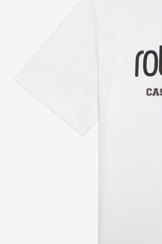 JU T-Shirt Bianco Ottico Con Lettering Logato OPTICAL WHITE VJT60A-JD001