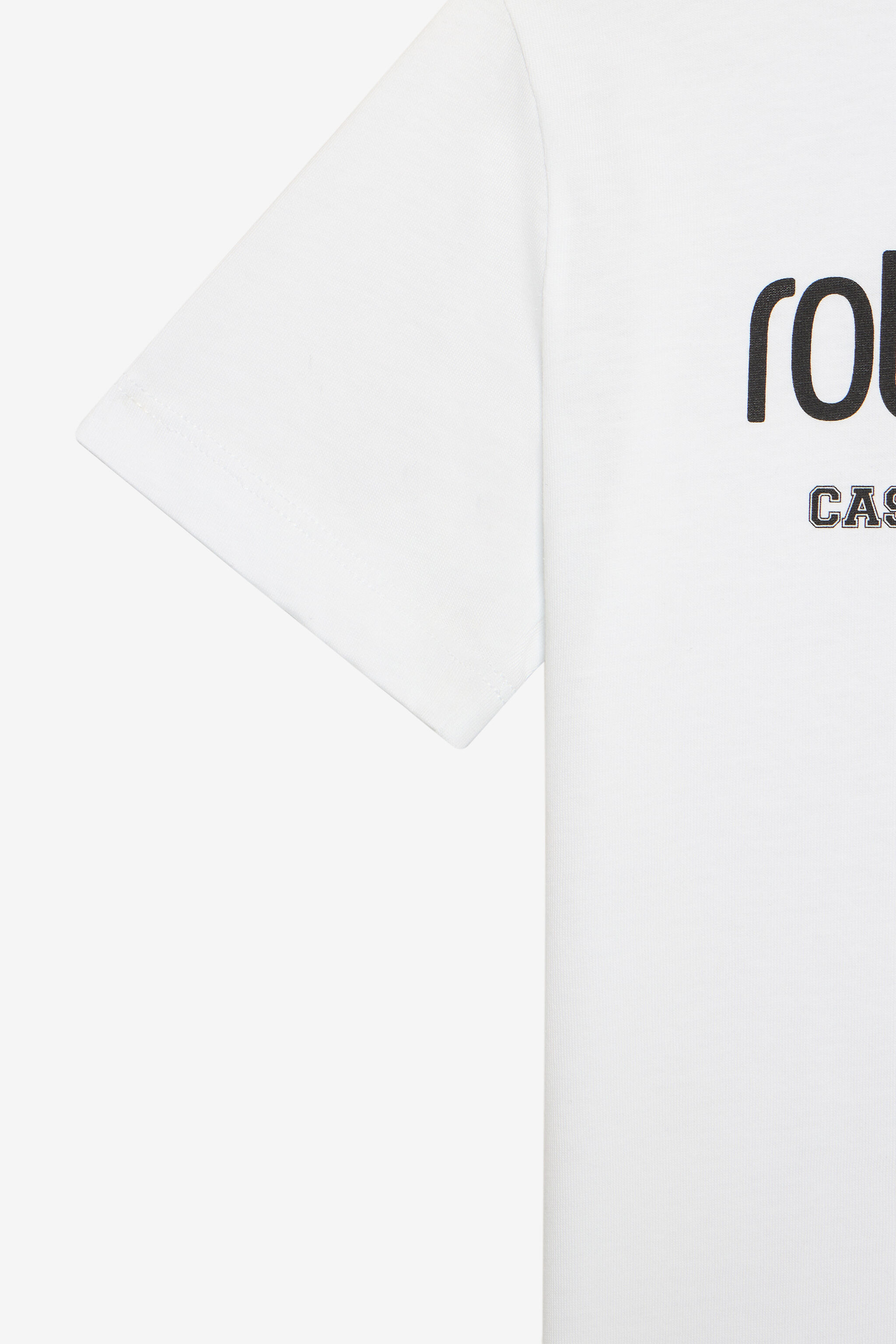 JU T-Shirt Bianco Ottico Con Lettering Logato OPTICAL WHITE VJT60A-JD001