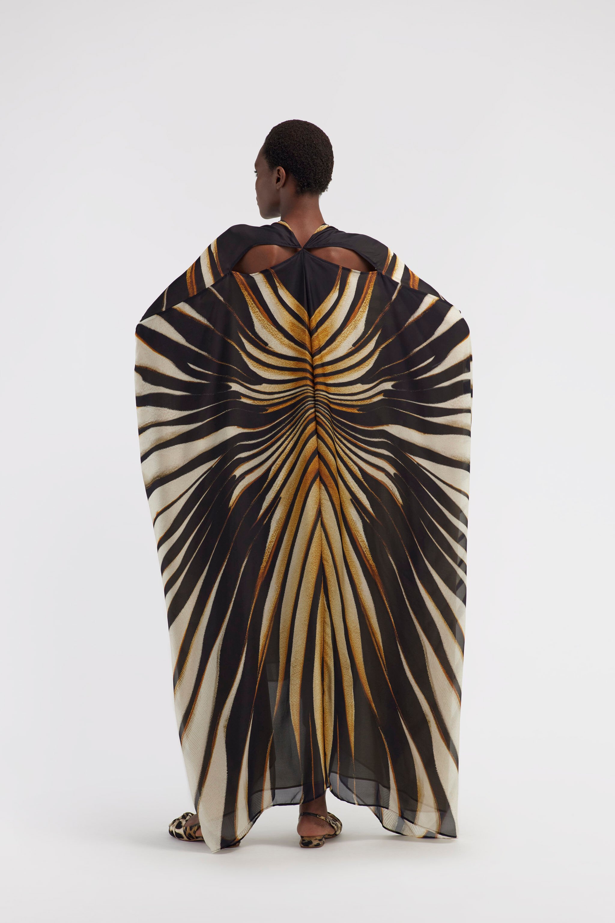RC Kaftan with Ray of Gold print Gold RWT181-CTI12