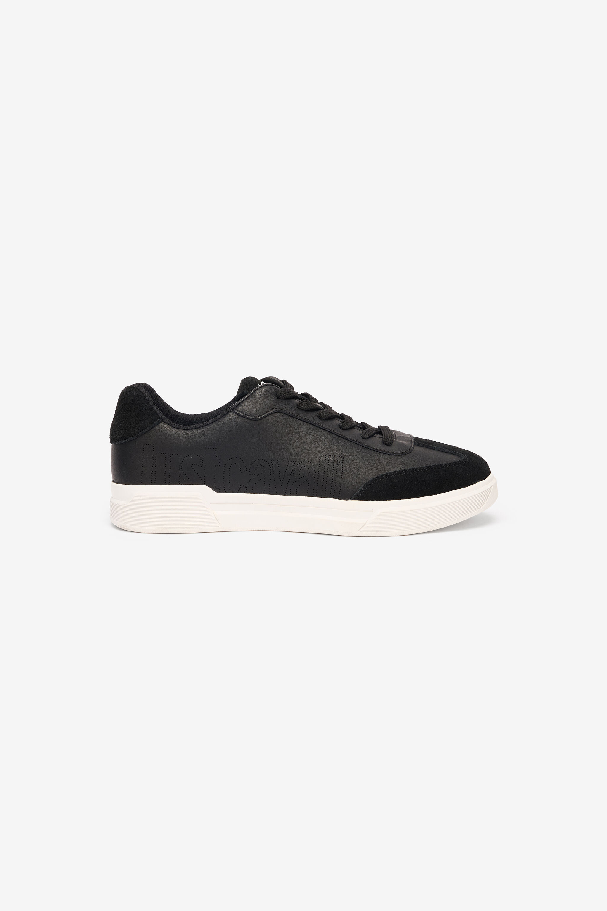 JC Sneakers With Perforated Logo Black UFS017-UF292
