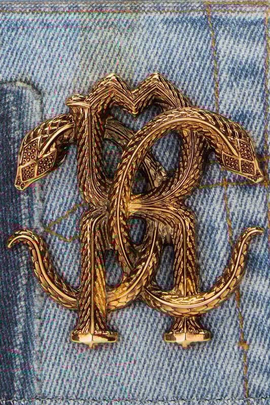 RC Sac porté épaule en patchwork de denim JEANS SKB112-DLL01