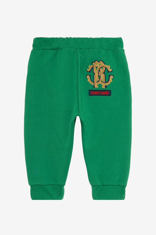 JU Green Track Pants with RC Monogram GREEN VJT207-CF050