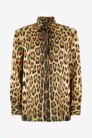 ${brand} Silk Shirt with Jaguar Print ${colorDescription} ${masterID}
