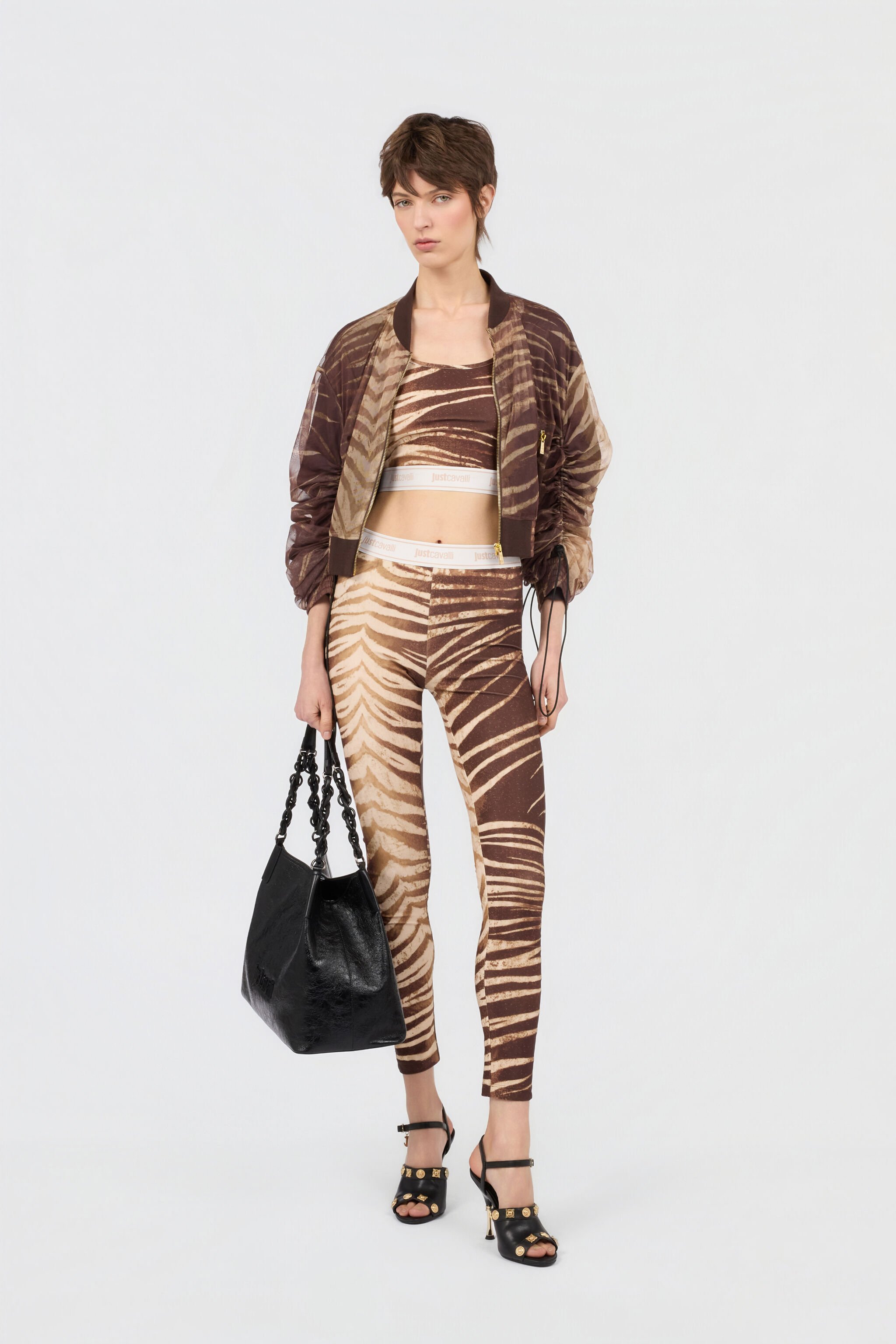 JC Natural Barb Print Top SABBIA WFT268-WF666