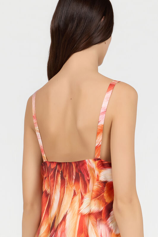 RC Top In Seta Stampa Plumange ARAGOSTA SWT606-4QL71