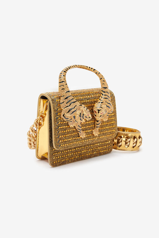 RC Mini Roar Bag With Crystals Gold SKB025-PZC98