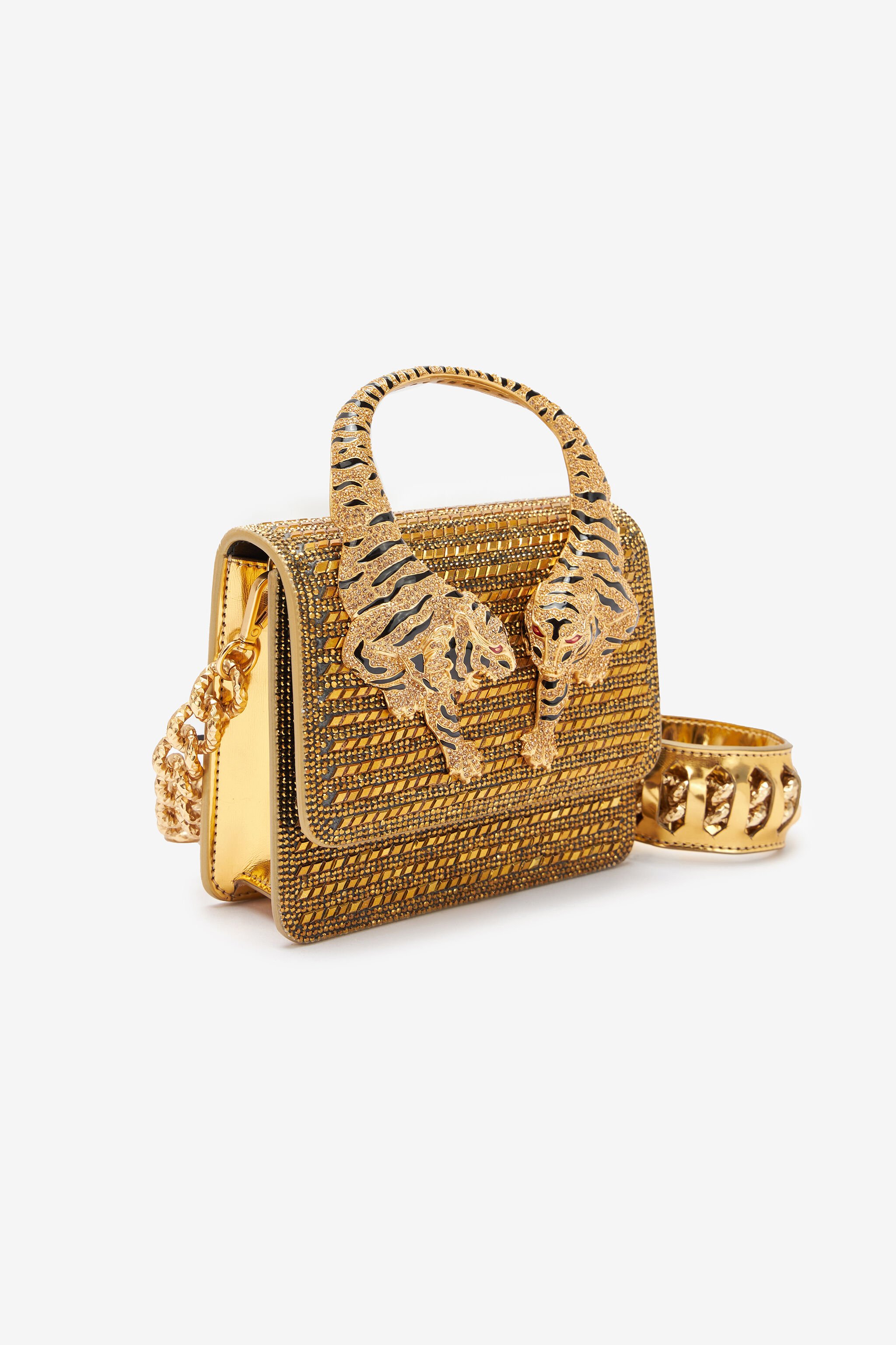RC Mini Roar Bag With Crystals Gold SKB025-PZC98