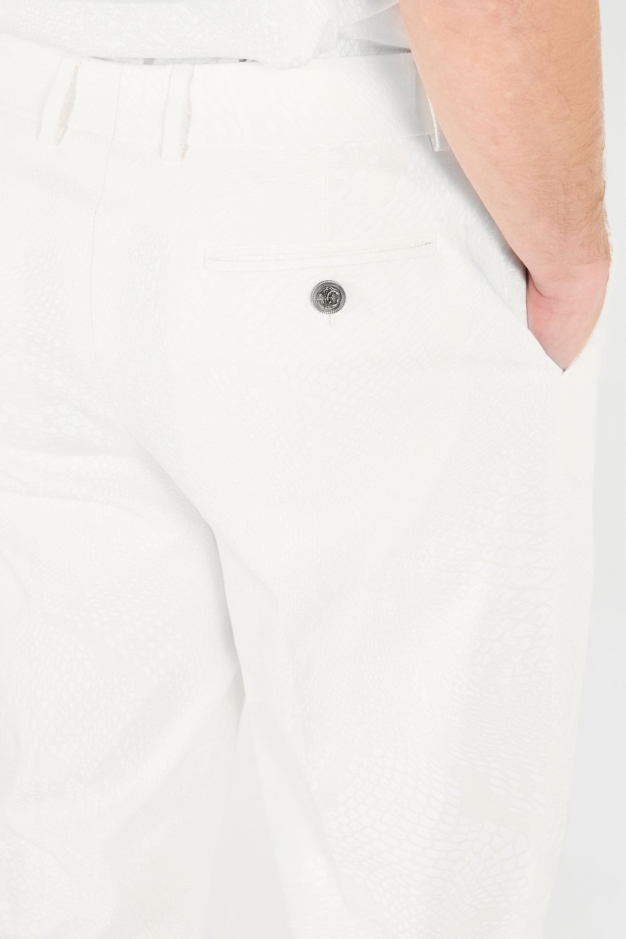 RC Pantalon Jambe Droite Blanc URT247-4NN53