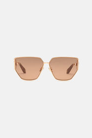 ${brand} Sunglasses with wide shape front, metal fangs embellishment ${colorDescription} ${masterID}