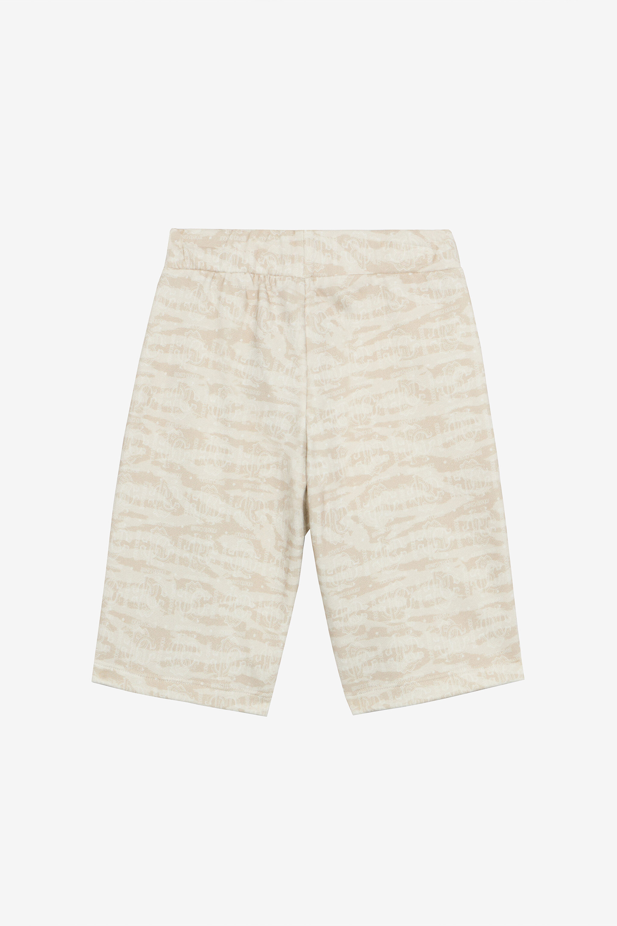 JU Bermuda Sportivi Stampa Tiger Skin Avorio UJT25E-5OO44