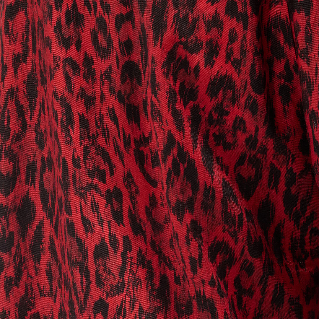 JC Shorts With Jaguar Skin Print Red UFT013-UF033