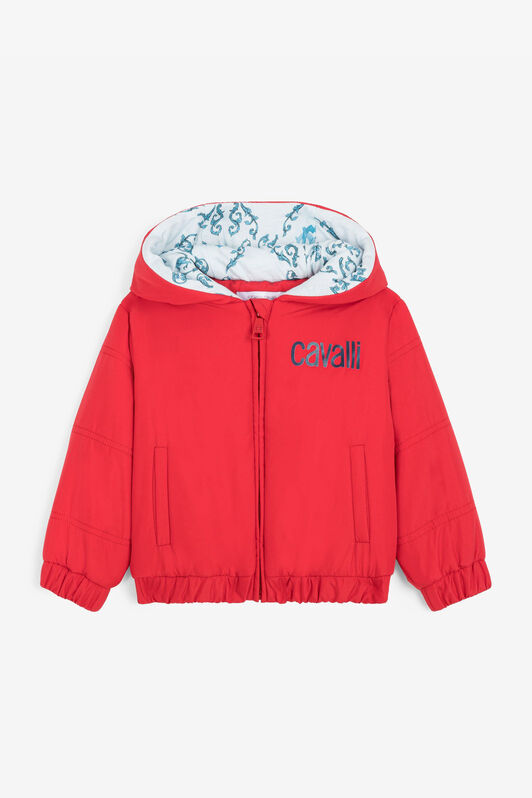 JU Logo-Print Padded Jacket JU Logo-Print Padded Jacket Red RJT411-SB001