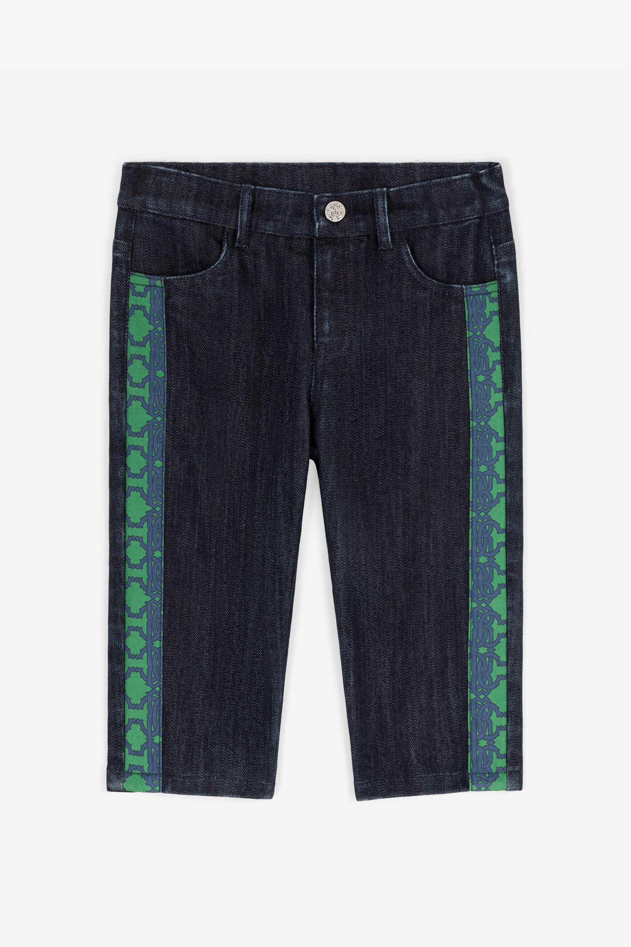 JU RC Monogram Jeans Dark blue RJJ203-DS015