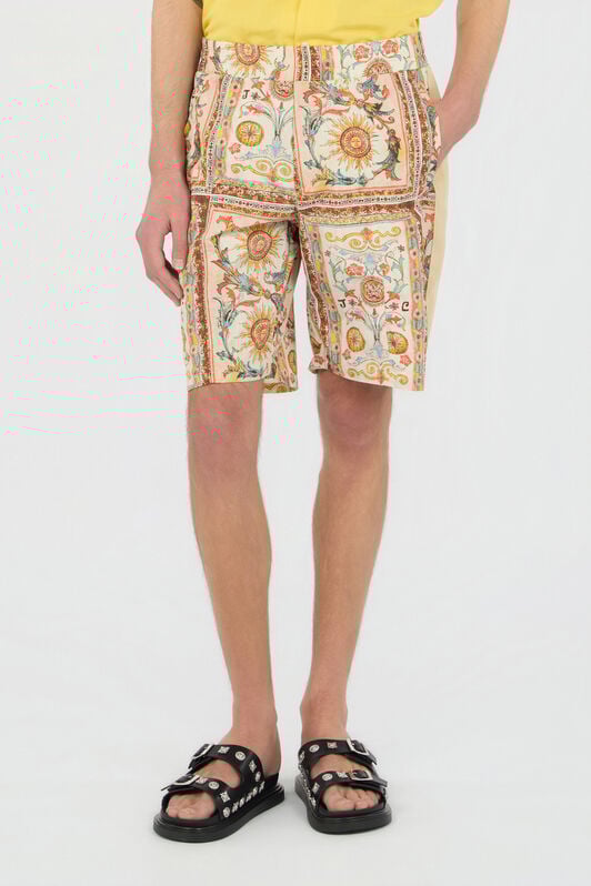 JC Shorts mit Persian-Tarot-Print 744 BEIGE + 217 AZZU WFT022-WF049
