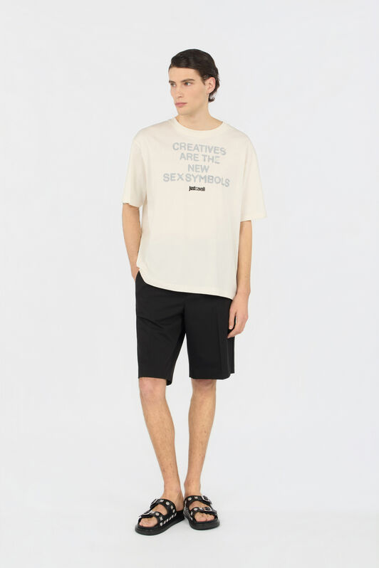 JC Schwarze Bermuda-Shorts Mit Logo BLACK WFT017-WF044