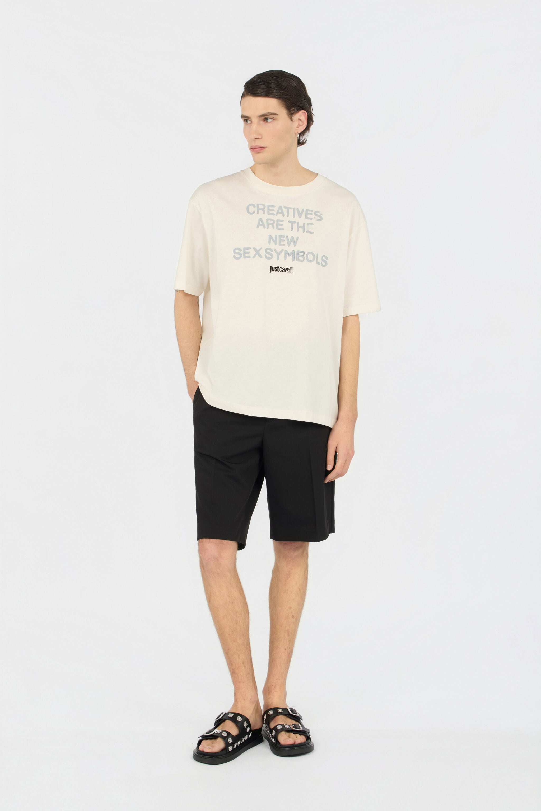 JC Schwarze Bermuda-Shorts Mit Logo BLACK WFT017-WF044