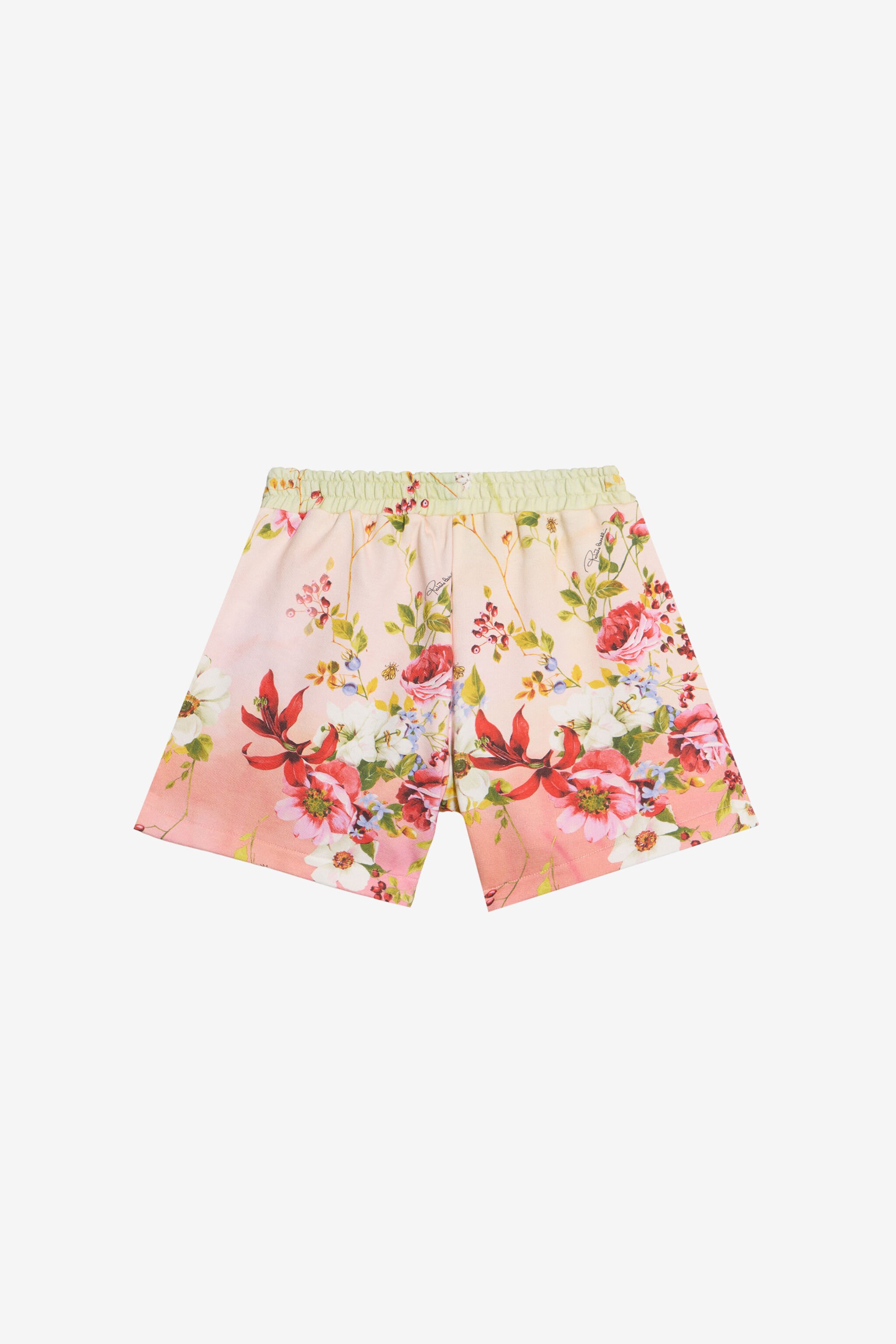 JU Miami Flowers Print Shorts JU Miami Flowers Print Shorts GREEN/FUXIA WJT21M-5OR64