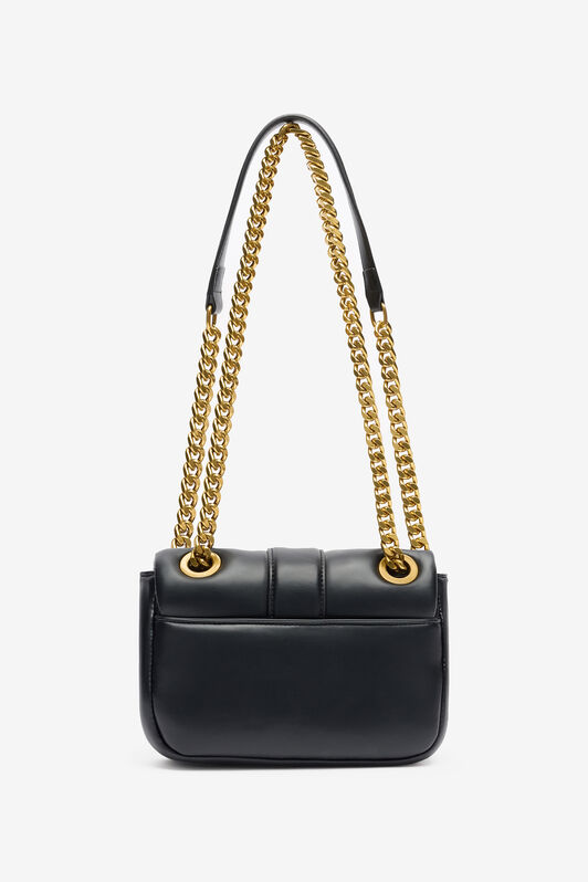 JC Bag With Chain Handle And Mirror Snake JC Bag With Chain Handle And Mirror Snake Black TFB052-TF417