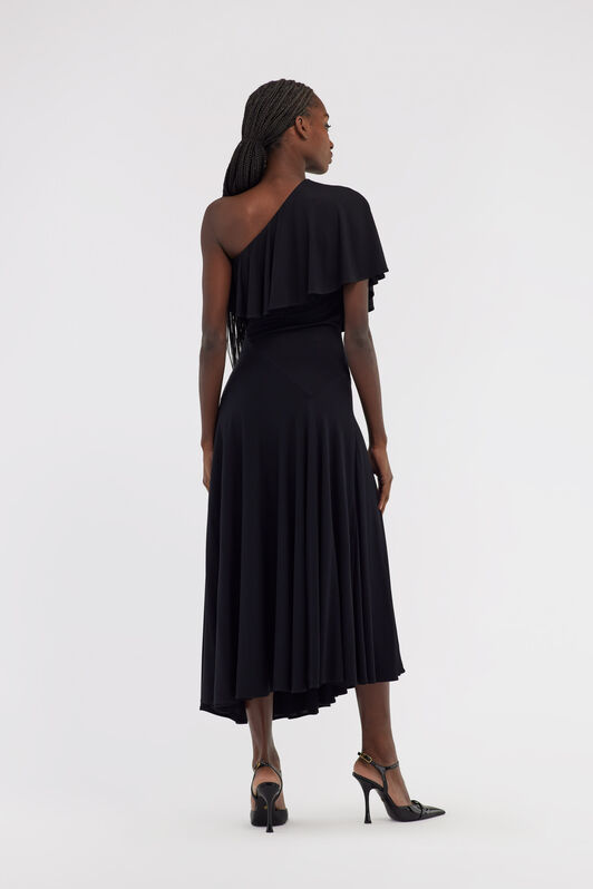 RC One-shoulder dress with RC Schwarz NOT10C-VI012