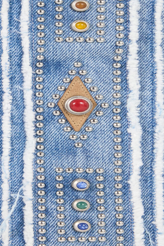 RC Jeans with Stud and Stone Motif RC Jeans with Stud and Stone Motif Bleu clair VRJ208-VT001