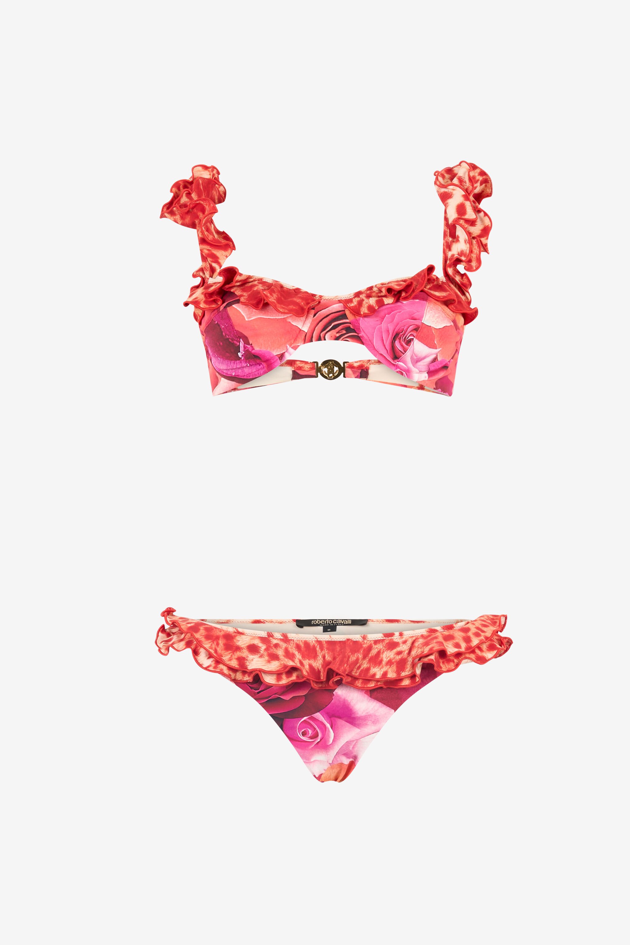 RC Garden Rose And Cheetah Skin Bikini Fuchsia UKW003-HVN75