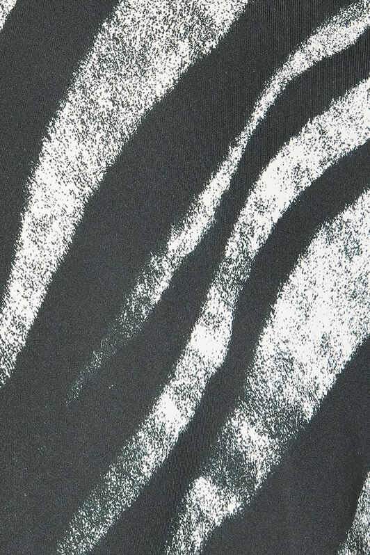 RC Langes Kleid mit Print Zebra Schwarz/Weiß UKT107-4QN50