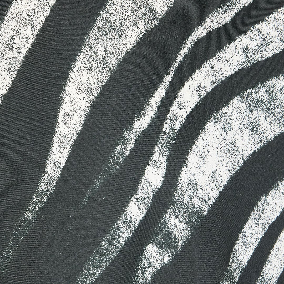 RC Langes Kleid mit Print Zebra Schwarz/Weiß UKT107-4QN50