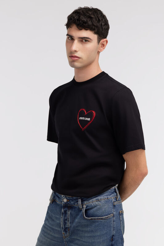 RC Heart and Logo t-shirt RC Heart and Logo t-shirt Black SRT61L-JD060