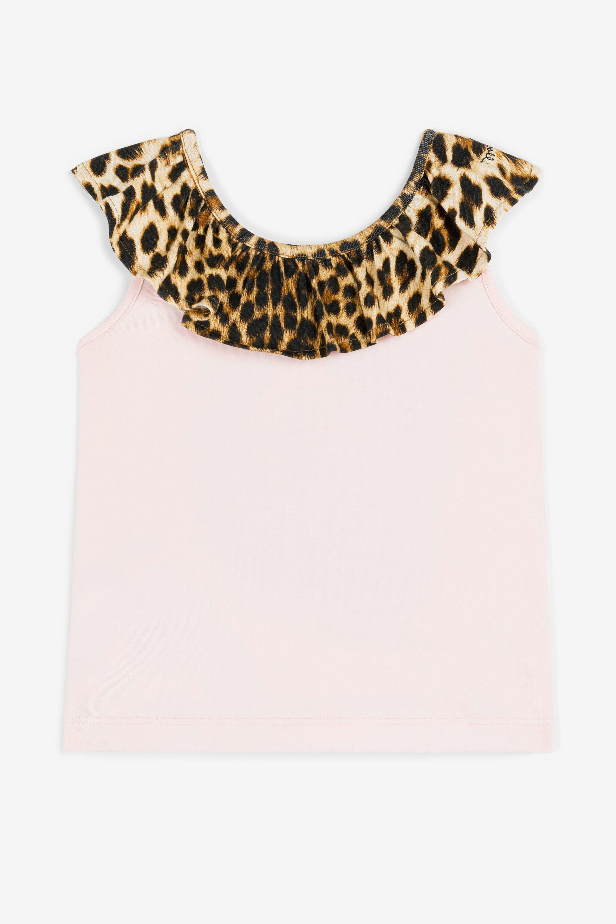 JU Jaguar-Print Logo Top Pink OJT670-ISA2J