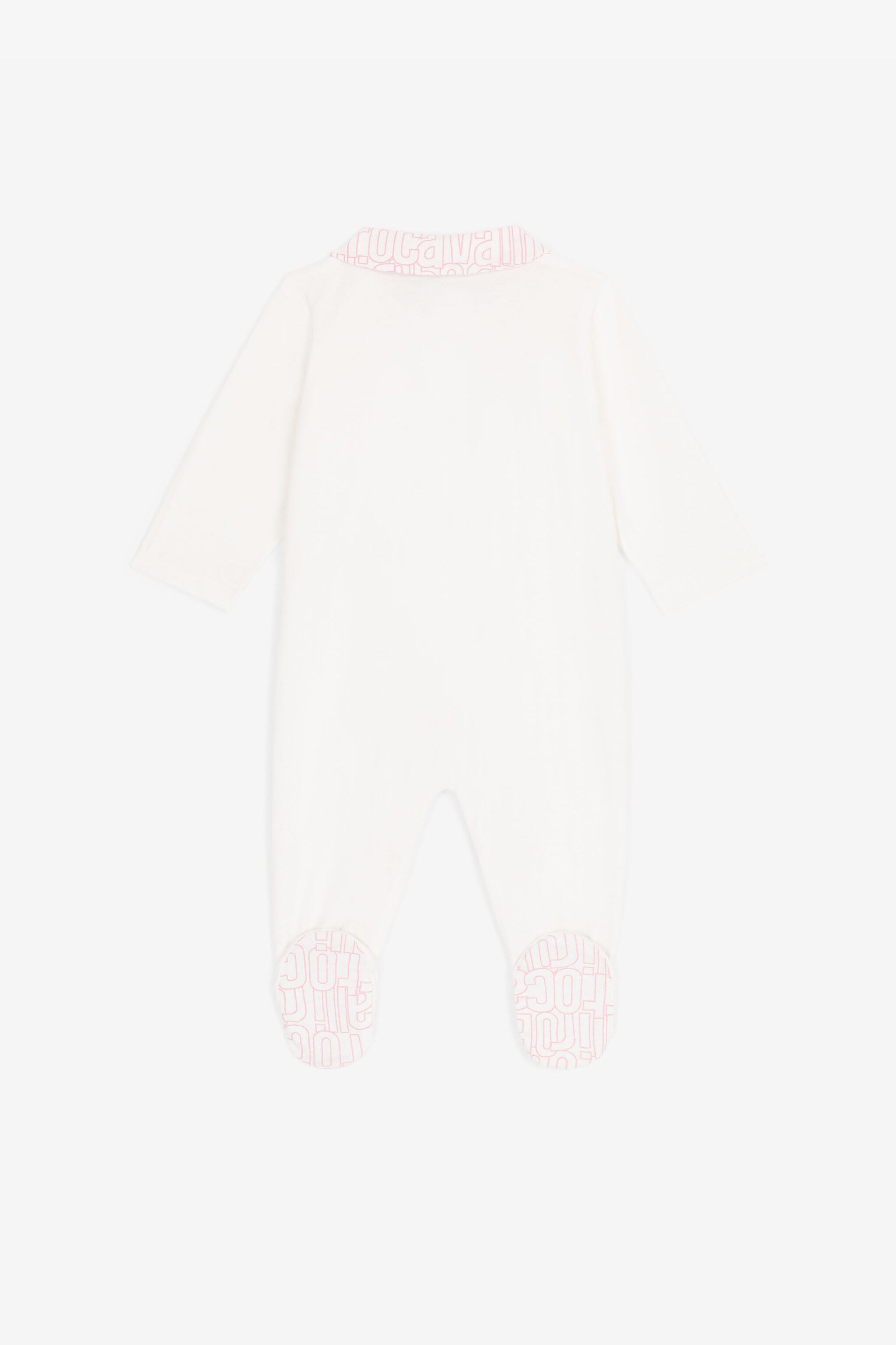 JU RC Monogram-Embroidered Babygrow Set Pink RJT80T-JD001