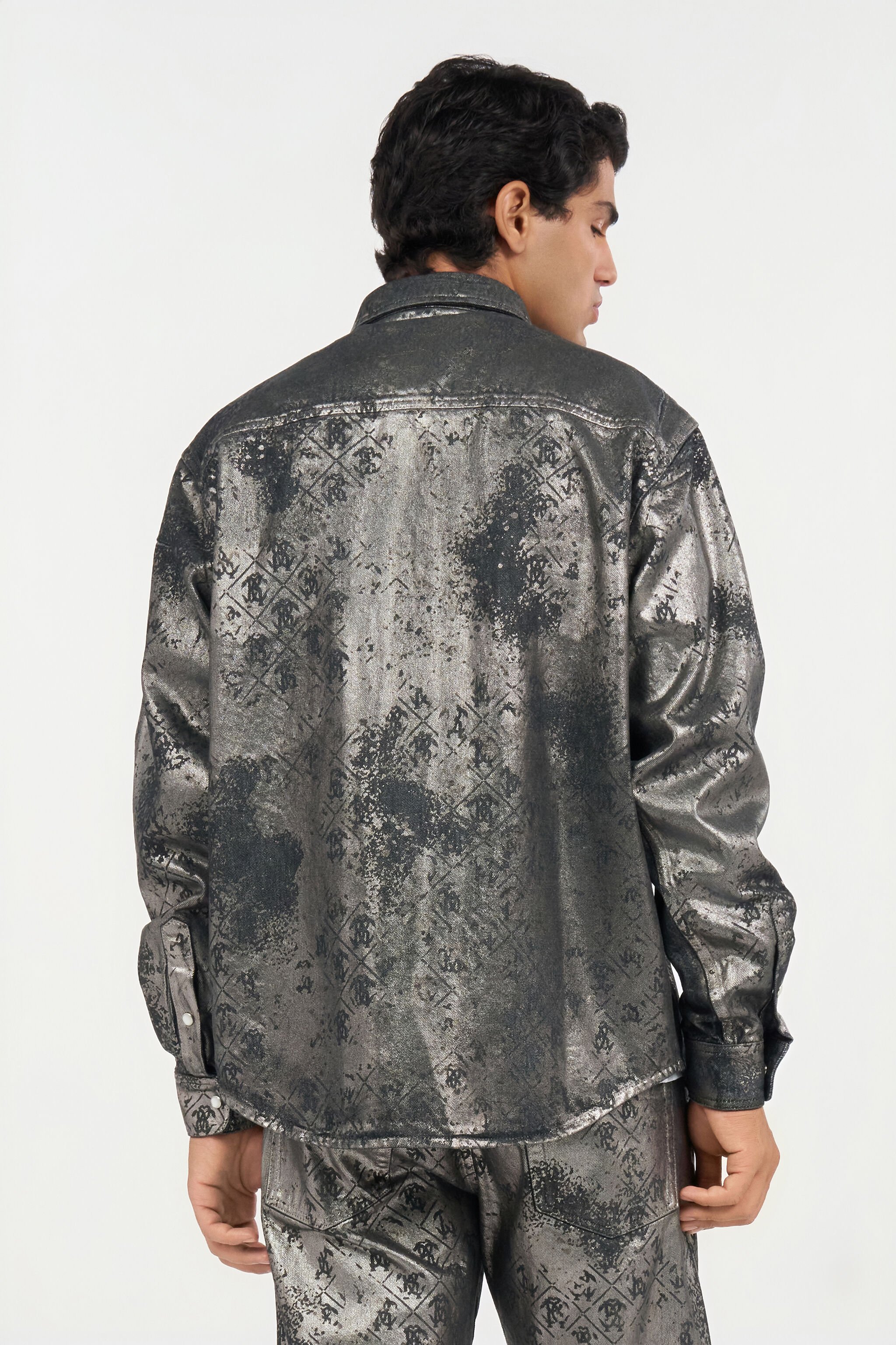 RC Camicia con stampa Monogram RC Camicia con stampa Monogram BLACK WRJ700-DN012