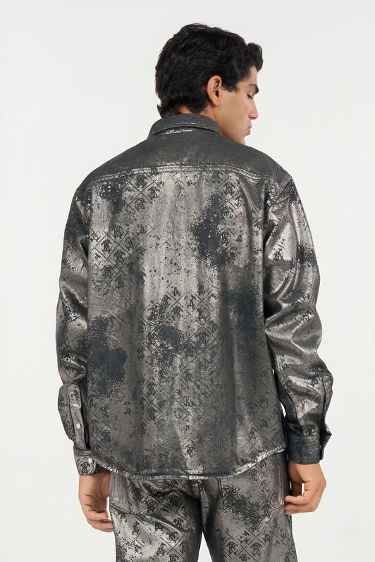 RC Camicia con stampa Monogram RC Camicia con stampa Monogram BLACK WRJ700-DN012